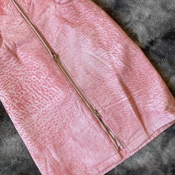 SOLD VTG Michael Hoban Leather Dress - Picture 9 of 12